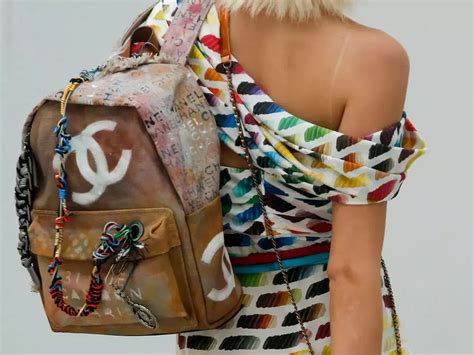 sac a dos graffiti chanel|Chanel graffiti bags.